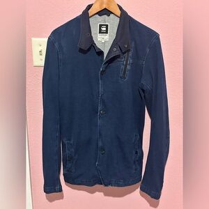 Men’s G Star Raw Kensetsu jacket vest indigo navy size M